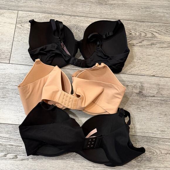 Victoria Secret bra 3pc Lot Incredible & T Shirt Push Up Full Coverage 38D NWOT - Picture 2 of 6